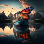 Avatar de butterfly paddling